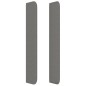 Testiera ad Orecchio Grigio Scuro 93x16x118/128 cm in Tessuto Testiera ad Orecchio Grigio Scuro 93x16x118/128 cm in Tessuto