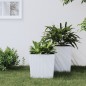 Fioriera con Interno Rimovibile Bianca 21 / 32 L PP Rattan Fioriera con Interno Rimovibile Bianca 21 / 32 L PP Rattan