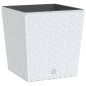Fioriera con Interno Rimovibile Bianca 21 / 32 L PP Rattan Fioriera con Interno Rimovibile Bianca 21 / 32 L PP Rattan