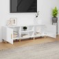 Mobile Porta TV Bianco Lucido 150x30x50 cm in Legno Multistrato Mobile Porta TV Bianco Lucido 150x30x50 cm in Legno Multistrato