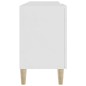 Mobile Porta TV Bianco Lucido 150x30x50 cm in Legno Multistrato Mobile Porta TV Bianco Lucido 150x30x50 cm in Legno Multistrato