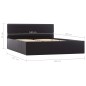 Giroletto con Contenitore Idraulico Nero Similpelle 140x200cm Giroletto con Contenitore Idraulico Nero Similpelle 140x200cm