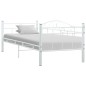 vidaXL Telaio Divano Letto Bianco in Metallo 90x200 cm vidaXL Telaio Divano Letto Bianco in Metallo 90x200 cm