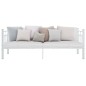 vidaXL Telaio Divano Letto Bianco in Metallo 90x200 cm vidaXL Telaio Divano Letto Bianco in Metallo 90x200 cm