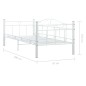 vidaXL Telaio Divano Letto Bianco in Metallo 90x200 cm vidaXL Telaio Divano Letto Bianco in Metallo 90x200 cm
