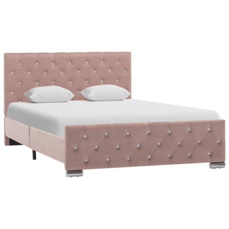 vidaXL Giroletto Rosa in Velluto 120x200 cm