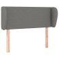 Testiera ad Orecchio Grigio Scuro 103x23x78/88 cm in Tessuto Testiera ad Orecchio Grigio Scuro 103x23x78/88 cm in Tessuto