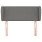 Testiera ad Orecchio Grigio Scuro 103x23x78/88 cm in Tessuto Testiera ad Orecchio Grigio Scuro 103x23x78/88 cm in Tessuto