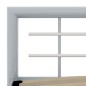 Giroletto Grigio e Bianco in Metallo 120x200 cm Giroletto Grigio e Bianco in Metallo 120x200 cm