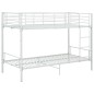 Letto a Castello Bianco in Metallo 90x200 cm