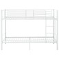 Letto a Castello Bianco in Metallo 90x200 cm