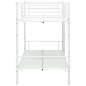 Letto a Castello Bianco in Metallo 90x200 cm