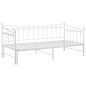 Telaio Divano Letto Estraibile Bianco in Metallo 90x200 cm Telaio Divano Letto Estraibile Bianco in Metallo 90x200 cm