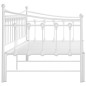 Telaio Divano Letto Estraibile Bianco in Metallo 90x200 cm Telaio Divano Letto Estraibile Bianco in Metallo 90x200 cm
