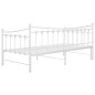 Telaio Divano Letto Estraibile Bianco in Metallo 90x200 cm Telaio Divano Letto Estraibile Bianco in Metallo 90x200 cm