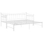 Telaio Divano Letto Estraibile Bianco in Metallo 90x200 cm Telaio Divano Letto Estraibile Bianco in Metallo 90x200 cm