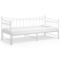 Telaio Divano Letto Estraibile Bianco in Metallo 90x200 cm Telaio Divano Letto Estraibile Bianco in Metallo 90x200 cm
