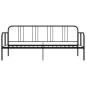 Divano Letto Telaio Nero in Metallo 90x200 cm