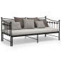 vidaXL Telaio Divano Letto Estraibile Nero in Metallo 90x200 cm vidaXL Telaio Divano Letto Estraibile Nero in Metallo 90x200 cm