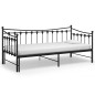 vidaXL Telaio Divano Letto Estraibile Nero in Metallo 90x200 cm vidaXL Telaio Divano Letto Estraibile Nero in Metallo 90x200 cm