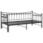 vidaXL Telaio Divano Letto Estraibile Nero in Metallo 90x200 cm vidaXL Telaio Divano Letto Estraibile Nero in Metallo 90x200 cm