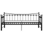 vidaXL Telaio Divano Letto Estraibile Nero in Metallo 90x200 cm vidaXL Telaio Divano Letto Estraibile Nero in Metallo 90x200 cm