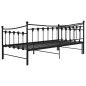 vidaXL Telaio Divano Letto Estraibile Nero in Metallo 90x200 cm vidaXL Telaio Divano Letto Estraibile Nero in Metallo 90x200 cm