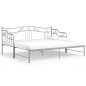 Telaio Divano Letto Estraibile Grigio in Metallo 90x200 cm Telaio Divano Letto Estraibile Grigio in Metallo 90x200 cm