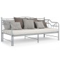 Telaio Divano Letto Estraibile Grigio in Metallo 90x200 cm Telaio Divano Letto Estraibile Grigio in Metallo 90x200 cm