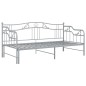 Telaio Divano Letto Estraibile Grigio in Metallo 90x200 cm Telaio Divano Letto Estraibile Grigio in Metallo 90x200 cm