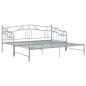 Telaio Divano Letto Estraibile Grigio in Metallo 90x200 cm Telaio Divano Letto Estraibile Grigio in Metallo 90x200 cm