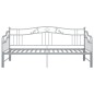 Telaio Divano Letto Estraibile Grigio in Metallo 90x200 cm Telaio Divano Letto Estraibile Grigio in Metallo 90x200 cm
