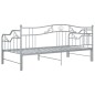 Telaio Divano Letto Estraibile Grigio in Metallo 90x200 cm Telaio Divano Letto Estraibile Grigio in Metallo 90x200 cm