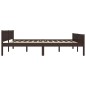 Giroletto Marrone Scuro in Legno Massello di Pino 180x200 cm Giroletto Marrone Scuro in Legno Massello di Pino 180x200 cm