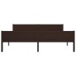Giroletto Marrone Scuro in Legno Massello di Pino 180x200 cm Giroletto Marrone Scuro in Legno Massello di Pino 180x200 cm