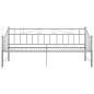 Telaio Divano Letto Estraibile Grigio in Metallo 90x200 cm