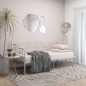 Telaio Divano Letto Bianco in Metallo 90x200 cm Telaio Divano Letto Bianco in Metallo 90x200 cm