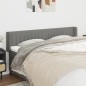Testiera ad Orecchio Grigio Scuro 183x16x78/88 cm in Tessuto Testiera ad Orecchio Grigio Scuro 183x16x78/88 cm in Tessuto