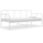 Divano Letto Bianco in Metallo 90x200 cm Divano Letto Bianco in Metallo 90x200 cm