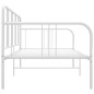 Divano Letto Bianco in Metallo 90x200 cm Divano Letto Bianco in Metallo 90x200 cm