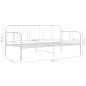 Divano Letto Bianco in Metallo 90x200 cm Divano Letto Bianco in Metallo 90x200 cm