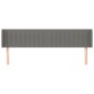Testiera ad Orecchio Grigio Scuro 183x16x78/88 cm in Tessuto Testiera ad Orecchio Grigio Scuro 183x16x78/88 cm in Tessuto