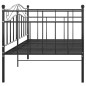Telaio Divano Letto Nero in Metallo 90x200 cm Telaio Divano Letto Nero in Metallo 90x200 cm