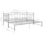 Telaio Divano Letto Estraibile Grigio in Metallo 90x200 cm Telaio Divano Letto Estraibile Grigio in Metallo 90x200 cm