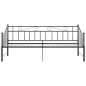 Telaio Divano Letto Estraibile Nero in Metallo 90x200 cm