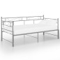 Telaio Divano Letto Estraibile Grigio in Metallo 90x200 cm Telaio Divano Letto Estraibile Grigio in Metallo 90x200 cm