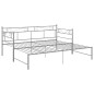 Telaio Divano Letto Estraibile Grigio in Metallo 90x200 cm Telaio Divano Letto Estraibile Grigio in Metallo 90x200 cm