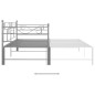Telaio Divano Letto Estraibile Grigio in Metallo 90x200 cm Telaio Divano Letto Estraibile Grigio in Metallo 90x200 cm