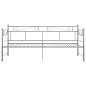 Telaio Divano Letto Estraibile Grigio in Metallo 90x200 cm Telaio Divano Letto Estraibile Grigio in Metallo 90x200 cm