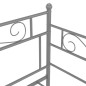 Telaio Divano Letto Estraibile Grigio in Metallo 90x200 cm Telaio Divano Letto Estraibile Grigio in Metallo 90x200 cm